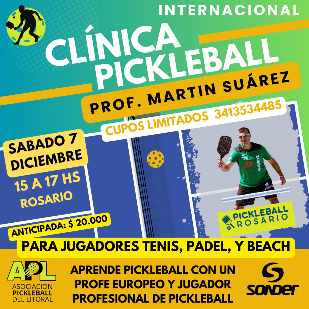 Clínica Internacional de Pickleball en Rosario