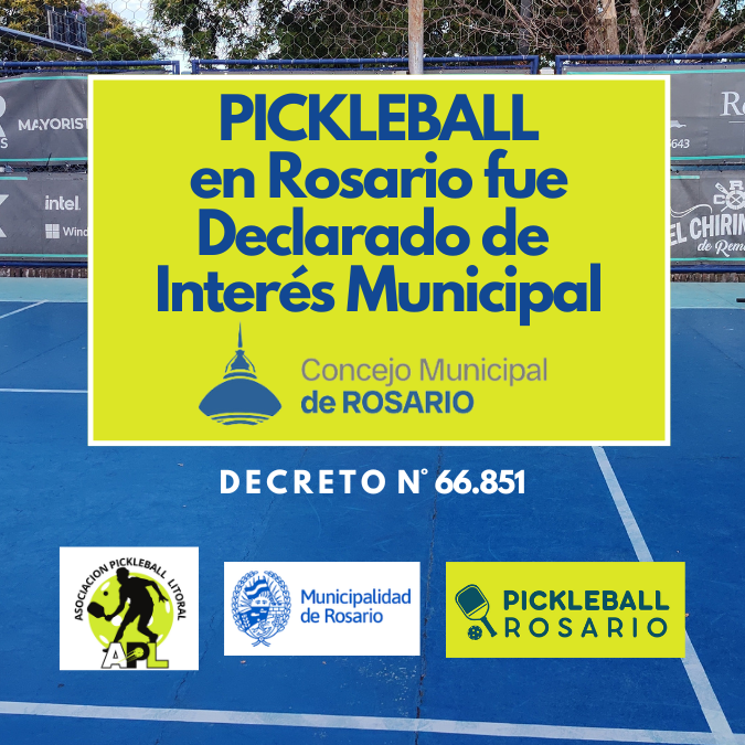 Pickleball de interes municipal en Rosario Santa Fe Argentina