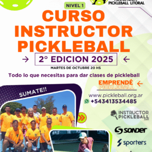 CURSO INSTRUCTOR PICKLEBALL LANZAMIENTO