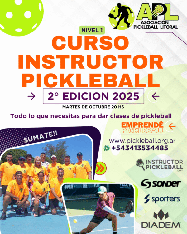 CURSO INSTRUCTOR PICKLEBALL LANZAMIENTO