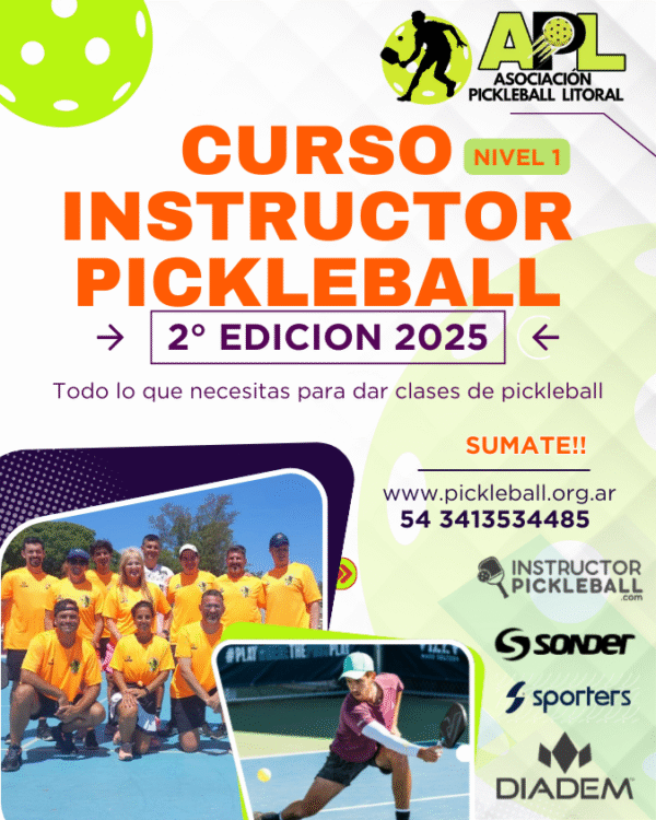 Curso Instructor Pickleball Nivel 1 - Segunda edición